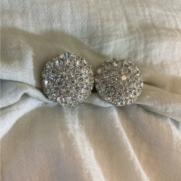 Carolee Brilliant Clip on‎ Earrings Bling Party - Picture 2 of 4